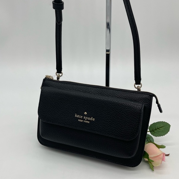 Kate Spade Small Leila Crossbody Bag Black - Picture 4 of 13